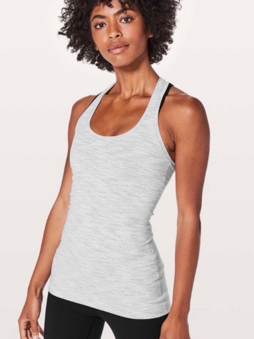 Lululemon Heather Gray Racerback Tank Top